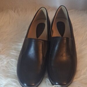 Classic Black Leather Loafers